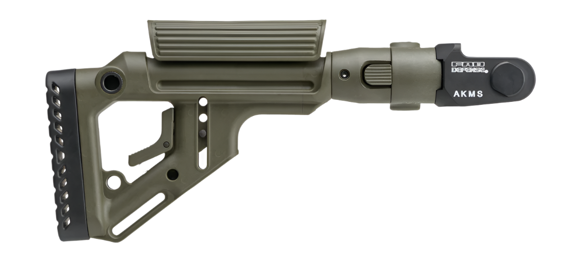 Crosse pliante FAB Defense UAS-AKMS P avec appui joue intégré pour AKMS