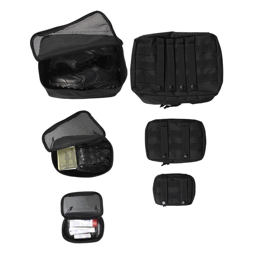 Lot de 3 pochettes de rangement Mil-Tec en maille