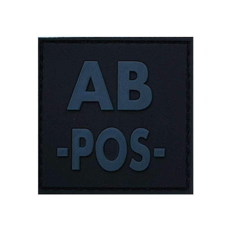 Patch Identifiant Groupe Sanguin Low Visibility PVC BK