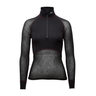 WOOL THERMO LIGHT ZIP 3/4 W'S - Brynje - Noir XS - 7024874240426 - 1