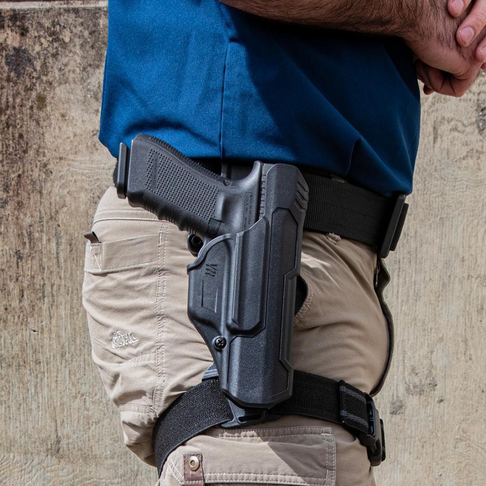 Adaptateur holster T - SERIES JSBL LEG STRAP Blackhawk - Noir - Welkit.com