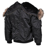 Blouson pilote US N2B MFH - Noir - Welkit.com