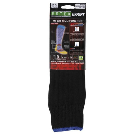 Chaussettes MI - BAS INTERVENTION Estex - Noir - Welkit.com