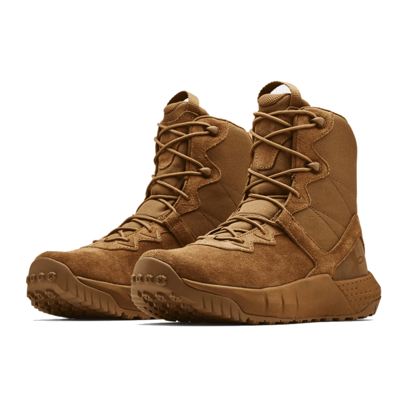 Chaussures UA MICRO G VALSETZ CUIR HIGH Under Armour - Coyote - Welkit.com