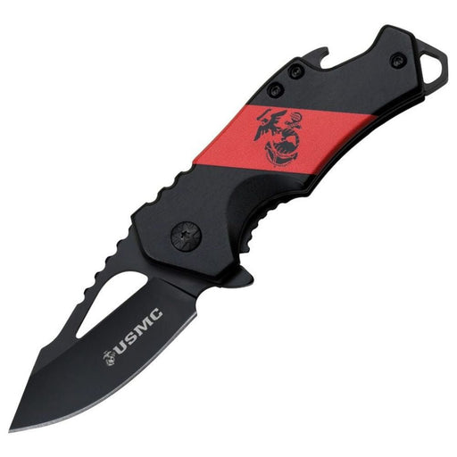 Couteau de poche FRAMELOCK A/O 882R US Marine Corps - Noir - Welkit.com