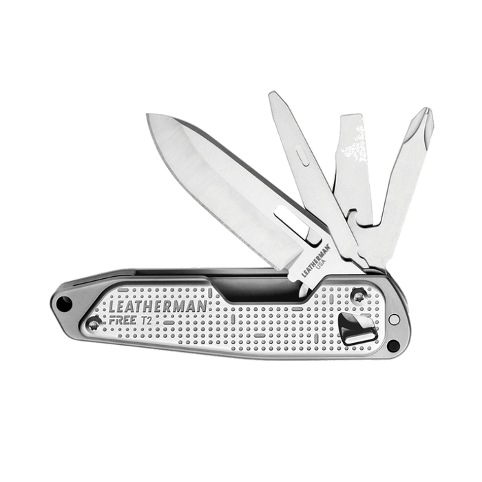 Couteau multifonctions FREE T2 | 8 Outils Leatherman - Gris - Welkit.com