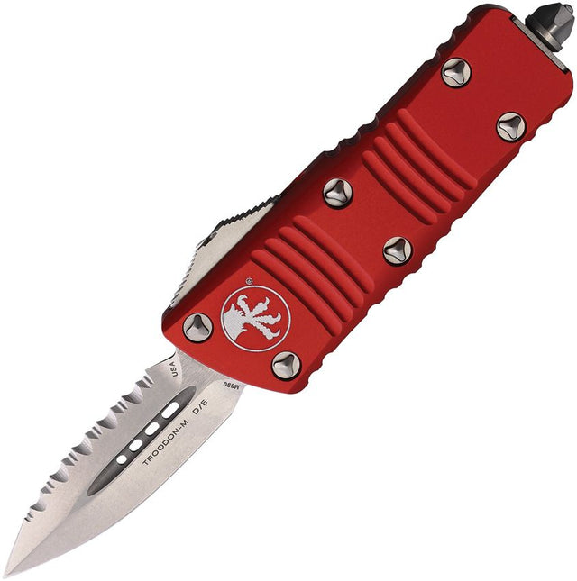 Couteau pliant AUTO MINI TROODON D/E OTF RED Microtech - Autre - Welkit.com