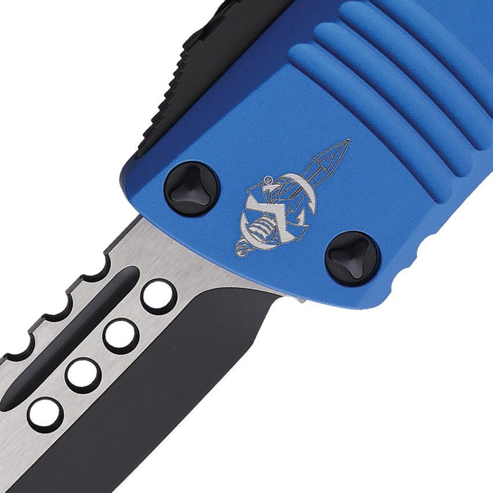 Couteau pliant AUTO MINI TROODON OTF HH BLUE Microtech - Autre - Welkit.com