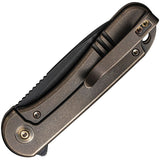 Couteau pliant ELEMENTUM FRAMELOCK BRONZE We Knife Co Ltd - Autre - Welkit.com