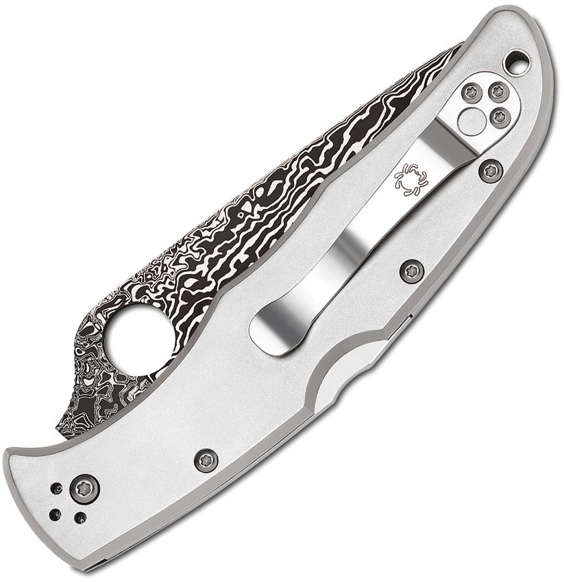 Couteau pliant ENDURA 4 TITANIUM DAMASCUS Spyderco - Autre - Welkit.com