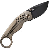 Couteau pliant ENVISAGE FRAMELOCK BRONZE We Knife Co Ltd - Autre - Welkit.com