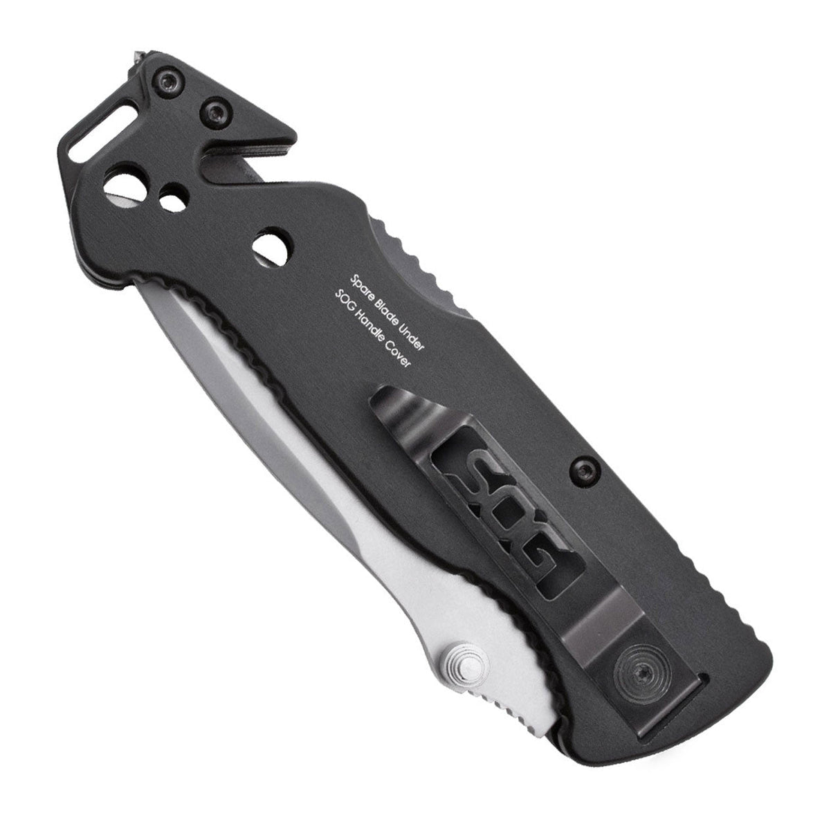 Couteau pliant ESCAPE BEAD BLAST SOG - Noir - Welkit.com