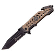 Couteau pliant LINERLOCK A/O 1052DT US Marine Corps - Coyote - Welkit.com