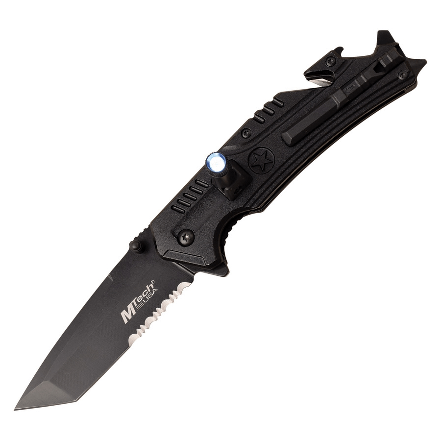 Couteau pliant LINERLOCK A/O BLACK MTech - Noir - Welkit.com