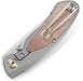 Couteau pliant LITO FRAMELOCK TI/NATURAL Bestech Knives - Autre - Welkit.com