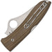 Couteau pliant SPYOPERA LOCKBACK BROWN Spyderco - Autre - Welkit.com