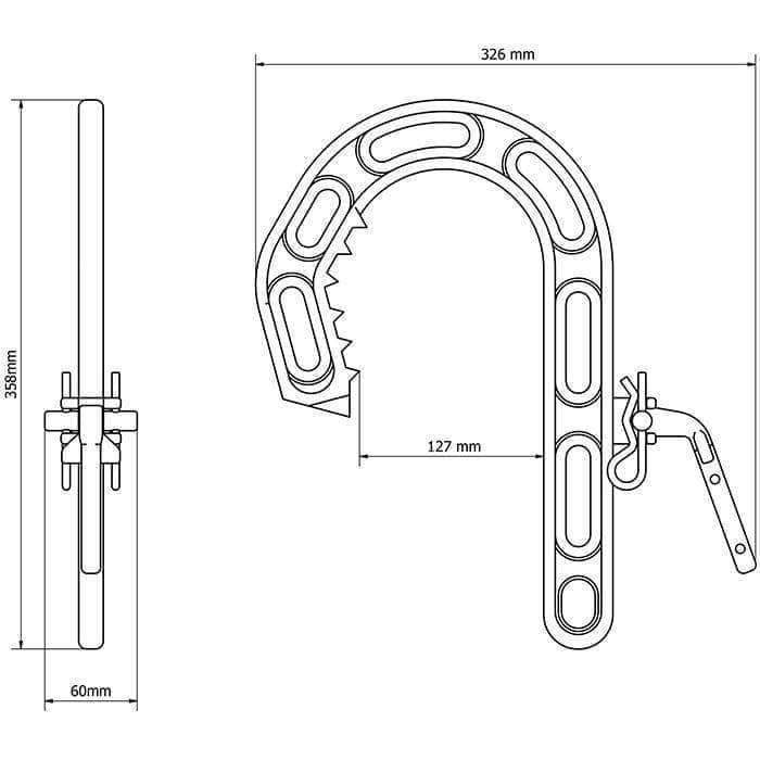 Crochet TITANIUM HOOK | 127 MM Olympia Triumph - Autre - Welkit.com