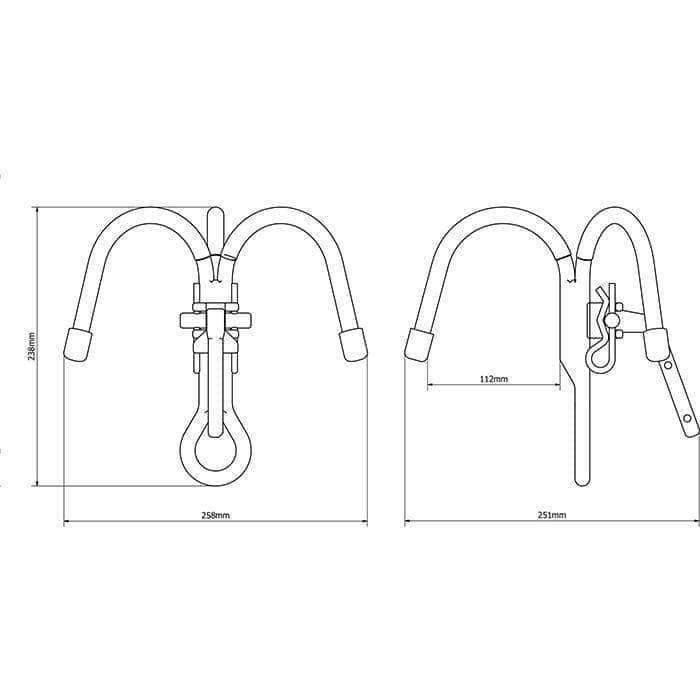 Crochet TITANIUM TRIPLE HOOK | 112 MM Olympia Triumph - Autre - Welkit.com