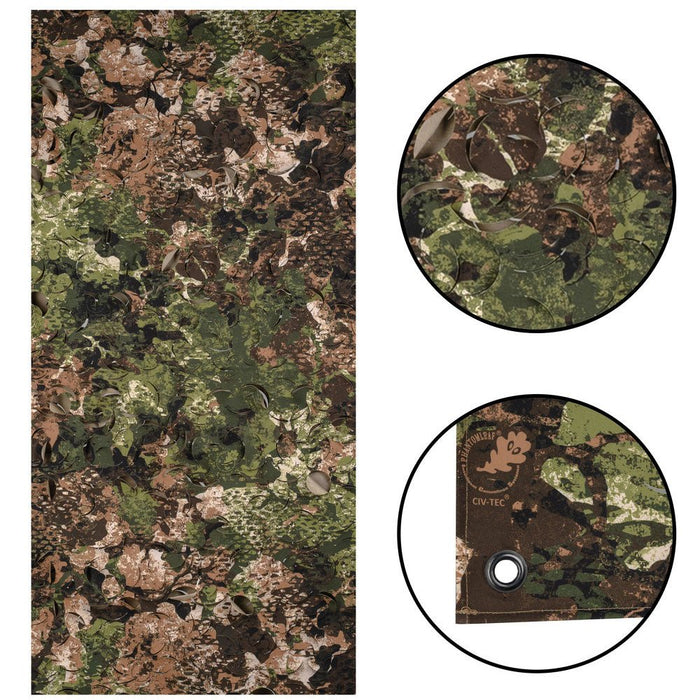 Filet de camouflage LASER CUT 1.5 X 3 M CIV - TEC® Mil - Tec - WASP I Z3A - Welkit.com