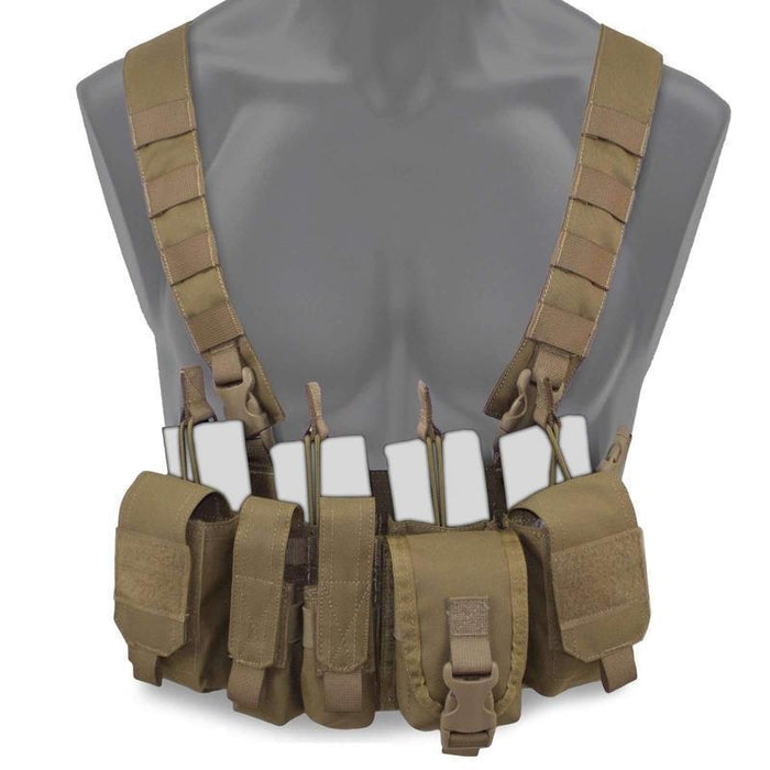 Gilet Chest Rig KINETIC Bulldog Tactical - Coyote - Welkit.com