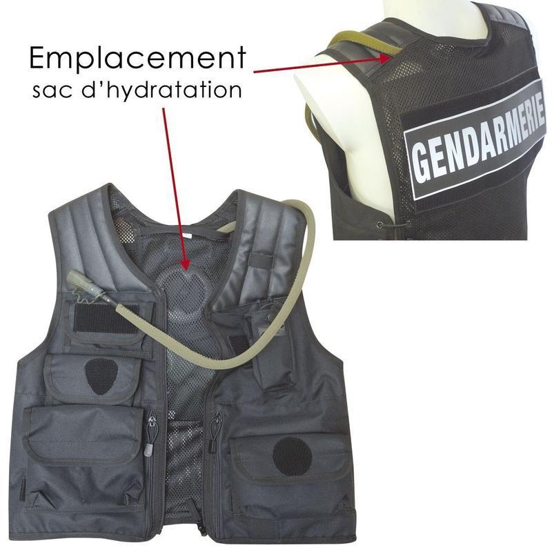 Gilet d'intervention DOUANE Patrol Equipement - Noir - Welkit.com