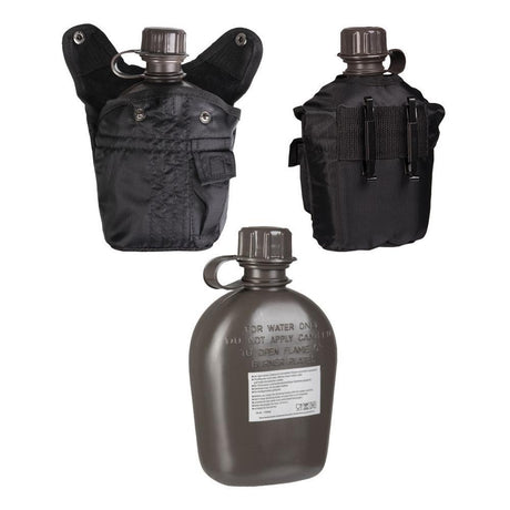 Gourde WATER BOTTLE + COVER Mil - Tec - Noir - Welkit.com