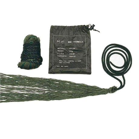 Hamac MINI Mil - Tec - Vert olive - Welkit.com