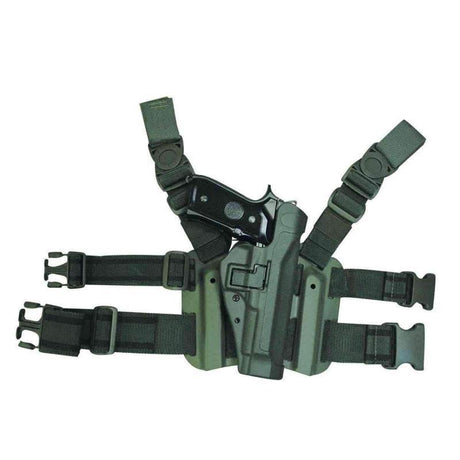 Holster de cuisse ÉTUI SERPA LEVEL 2 TACTICAL Blackhawk - Noir - Welkit.com