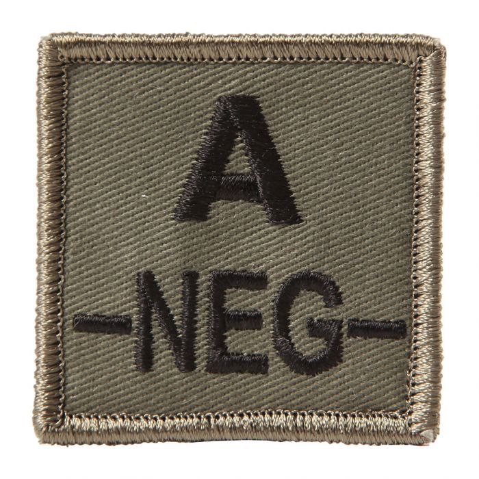 Identifiant Groupe sanguin VELCRO Ares - Vert olive - Welkit.com