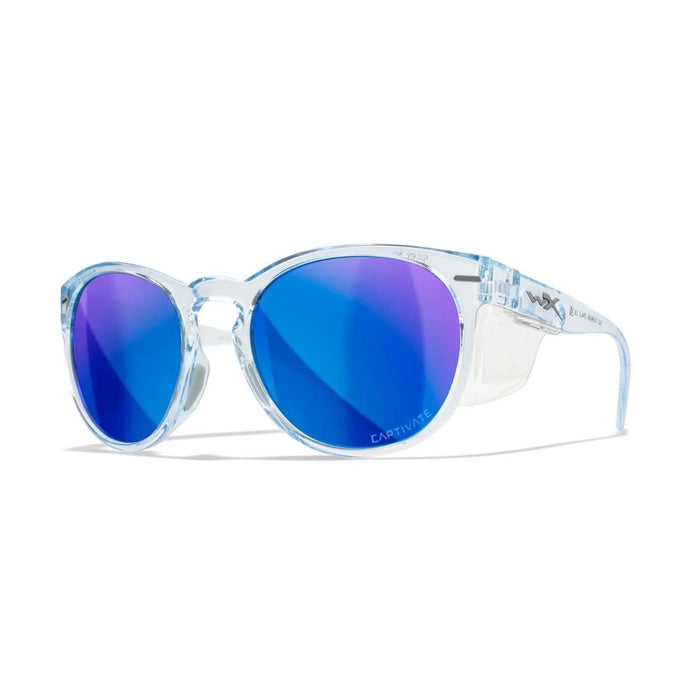 Lunettes de protection COVERT Wiley X - Polarisé Bleu Miroir Fumé - Welkit.com