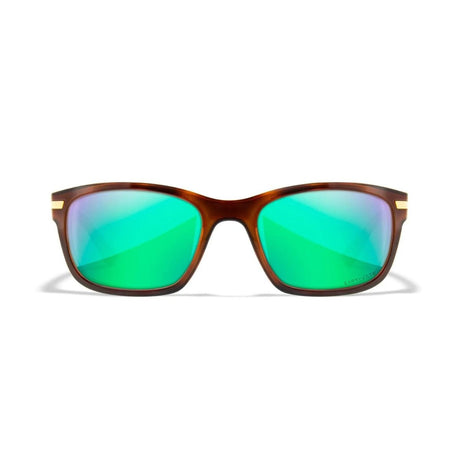 Lunettes de protection HELIX Wiley X - Polarisé Vert Miroir Amber - Welkit.com