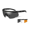 Lunettes de protection SABER ADVANCED 3 ÉCRANS Wiley X - Noir - Welkit.com