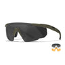 Lunettes de protection SABER ADVANCED 3 ÉCRANS Wiley X - Fumé / Neutre / Rust - Welkit.com