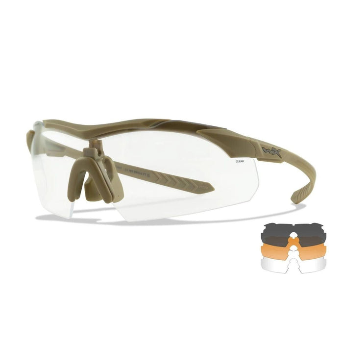 Lunettes de protection VAPOR COMM 2.5 3 ÉCRANS Wiley X - Coyote - Welkit.com