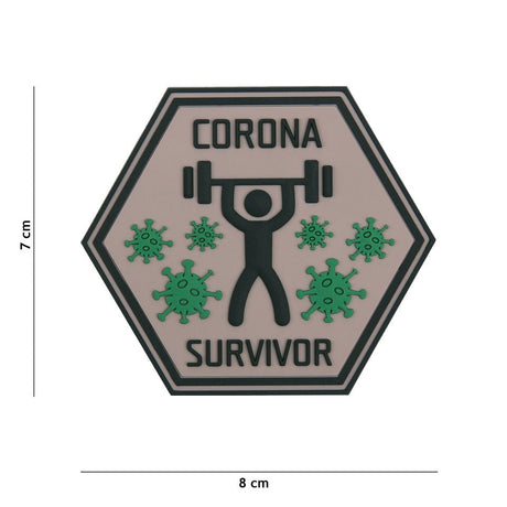 Morale patch CORONA SURVIVOR 101 Inc - Autre - Welkit.com