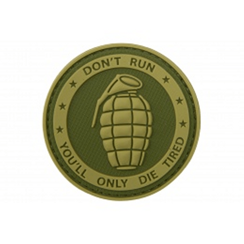 Morale patch DON'T RUN QS Patch - Vert olive - Welkit.com