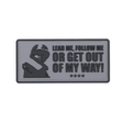 Morale patch LEAD ME FOLLOW ME GRIS 101 Inc - Gris - Welkit.com