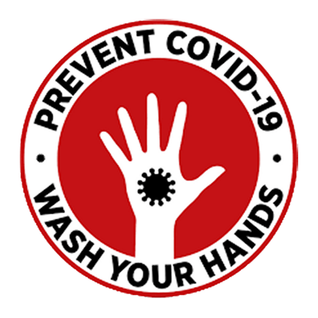 Morale patch PREVENT COVID - 19 WASH YOUR HANDS Mil - Spec ID - Rouge - Welkit.com