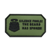 Morale patch SILENCE FOOLS! THE BEARD HAS SPOKEN QS Patch - Vert - Welkit.com