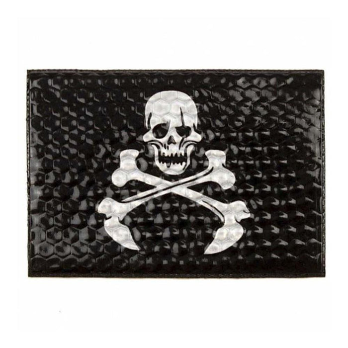 Morale patch SKULL REFLECTIF VELCRO QS Patch - Noir - Welkit.com