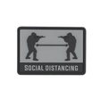 Morale patch SOCIAL DISTANCING GRIS 101 Inc - Gris - Welkit.com