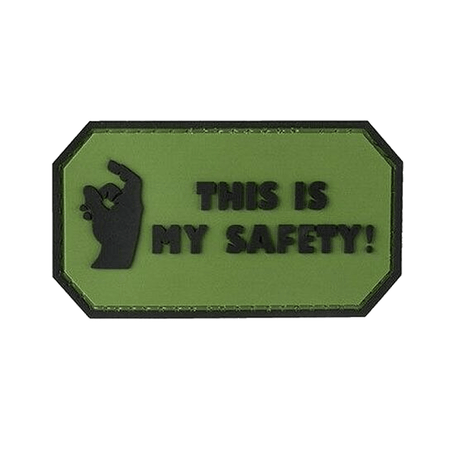 Morale patch THIS IS MY SAFETY QS Patch - Vert - Welkit.com