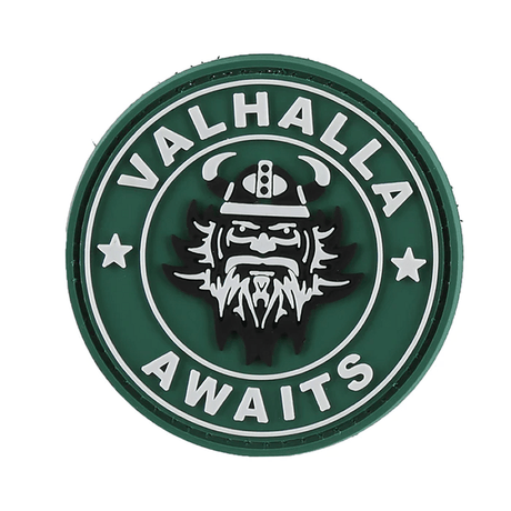 Morale patch VALHALLA AWAITS QS Patch - Vert - Welkit.com