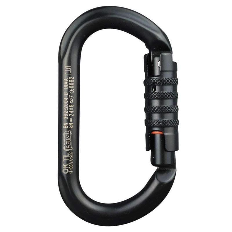 Mousqueton escalade OK TRIACT LOCK Petzl - Noir - Welkit.com