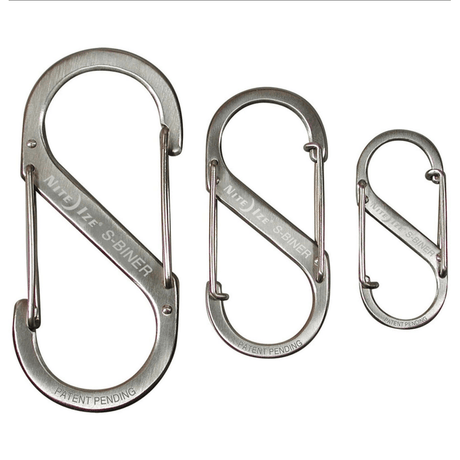 Mousqueton S - BINER 3 PACK DUAL STAINLESS STEEL Nite Ize - Argent - Welkit.com