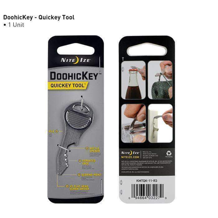 Outil multifonctions DOOHICKEY QUICKEY Nite Ize - Gris - Welkit.com