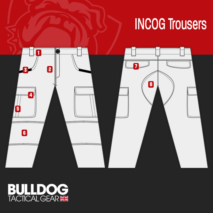 Pantalon tactique INCOG Bulldog Tactical - Gris - Welkit.com