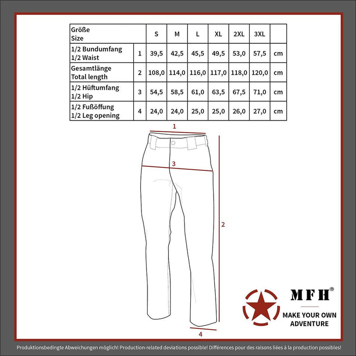 Pantalon thermique Polar MFH - Noir - Welkit.com