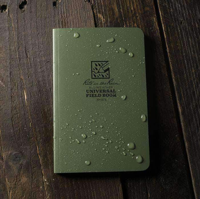 Papier étanche UNIVERSAL FIELD BOOK 974 Rite In The Rain - Vert olive - Welkit.com