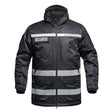 Parka HARDSHELL SÉCU - ONE WF 150 HV - TAPE SÉCURITÉ A10 Equipment - Noir - Welkit.com